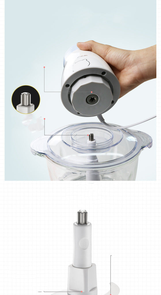 Household Electric Multi-function Small Vegetable Chopper Blender Cooking Machine - brosch blender 