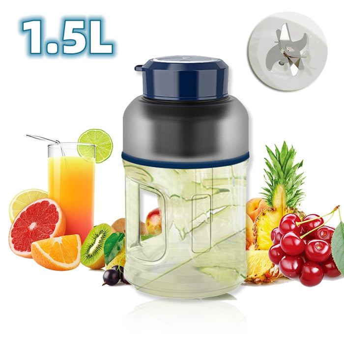 1500ml Portable Blender Cup Fruit Mixers Fruit Extractors Handheld Electric Juicer Blender For Kitchen Outdoor Home Office - brosch blender 